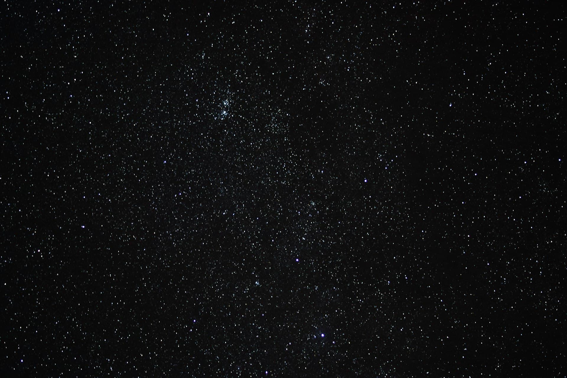 Milky Way night sky - Western tropical astrology birth chart